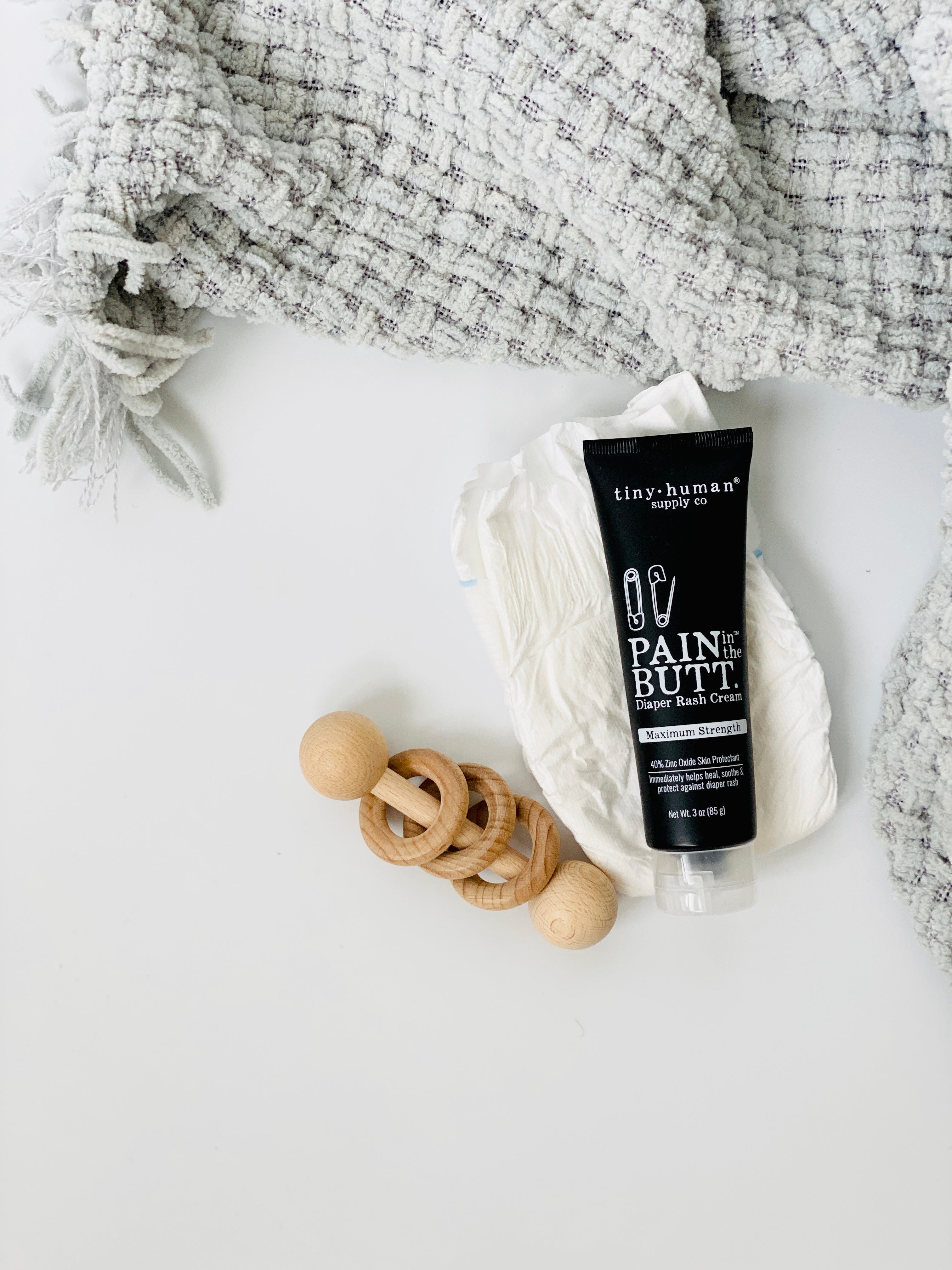 tiny human supply pain in the butt maximum strength diaper rash cream for baby