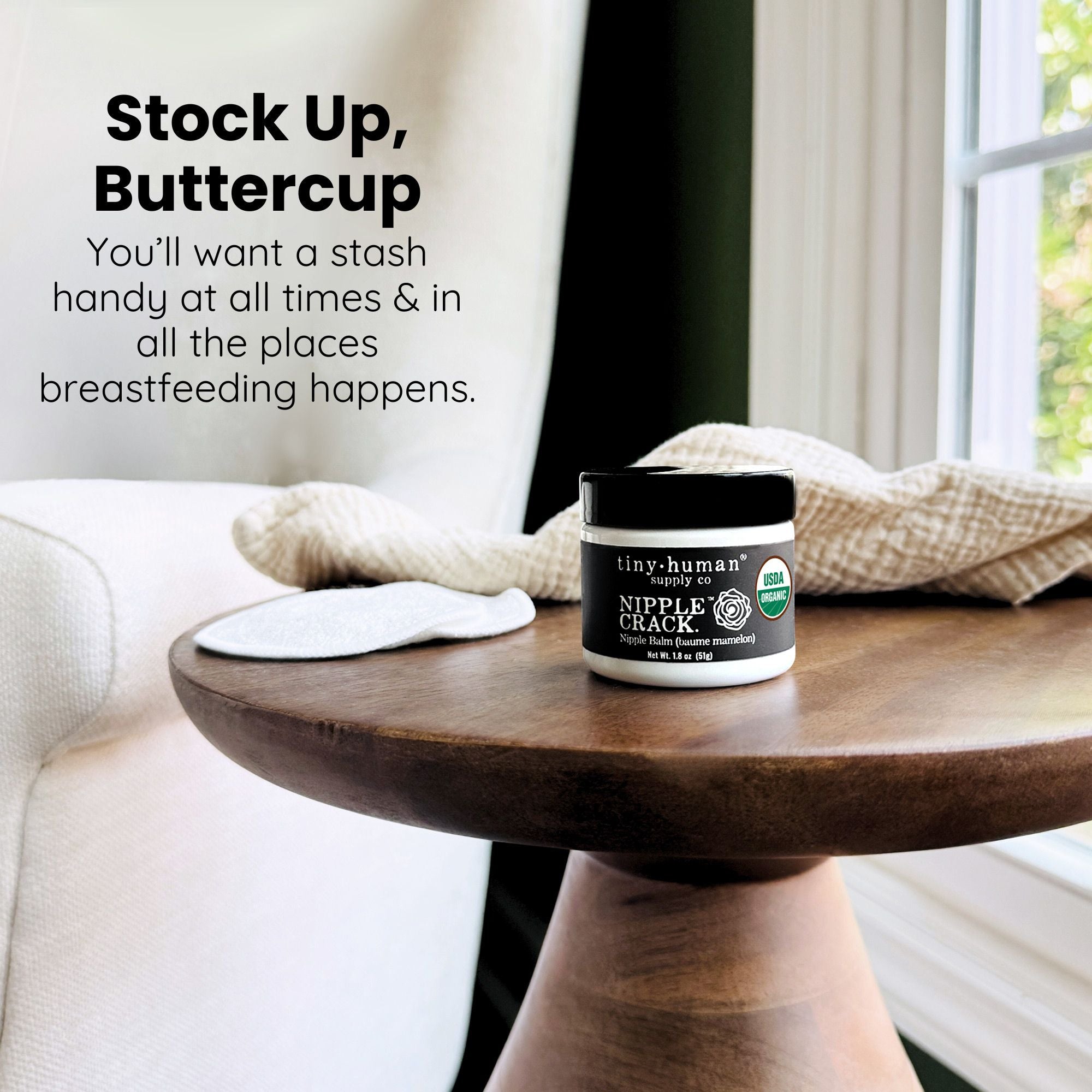Nipple Crack Organic Nipple Cream for Breastfeeding, Nursing Balm