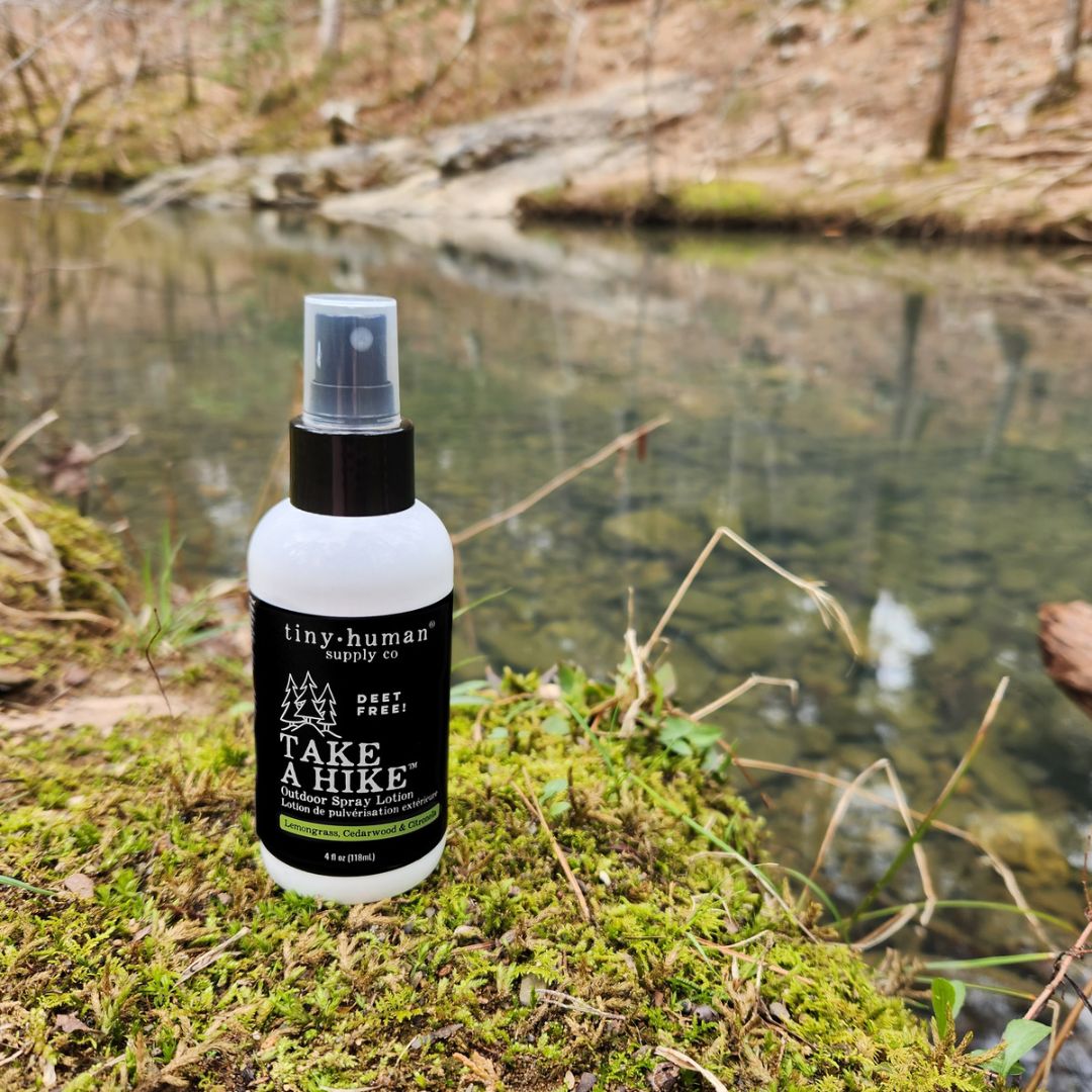 tiny human supply co take a hike organic plant based bug spray lotion for babies in the woods