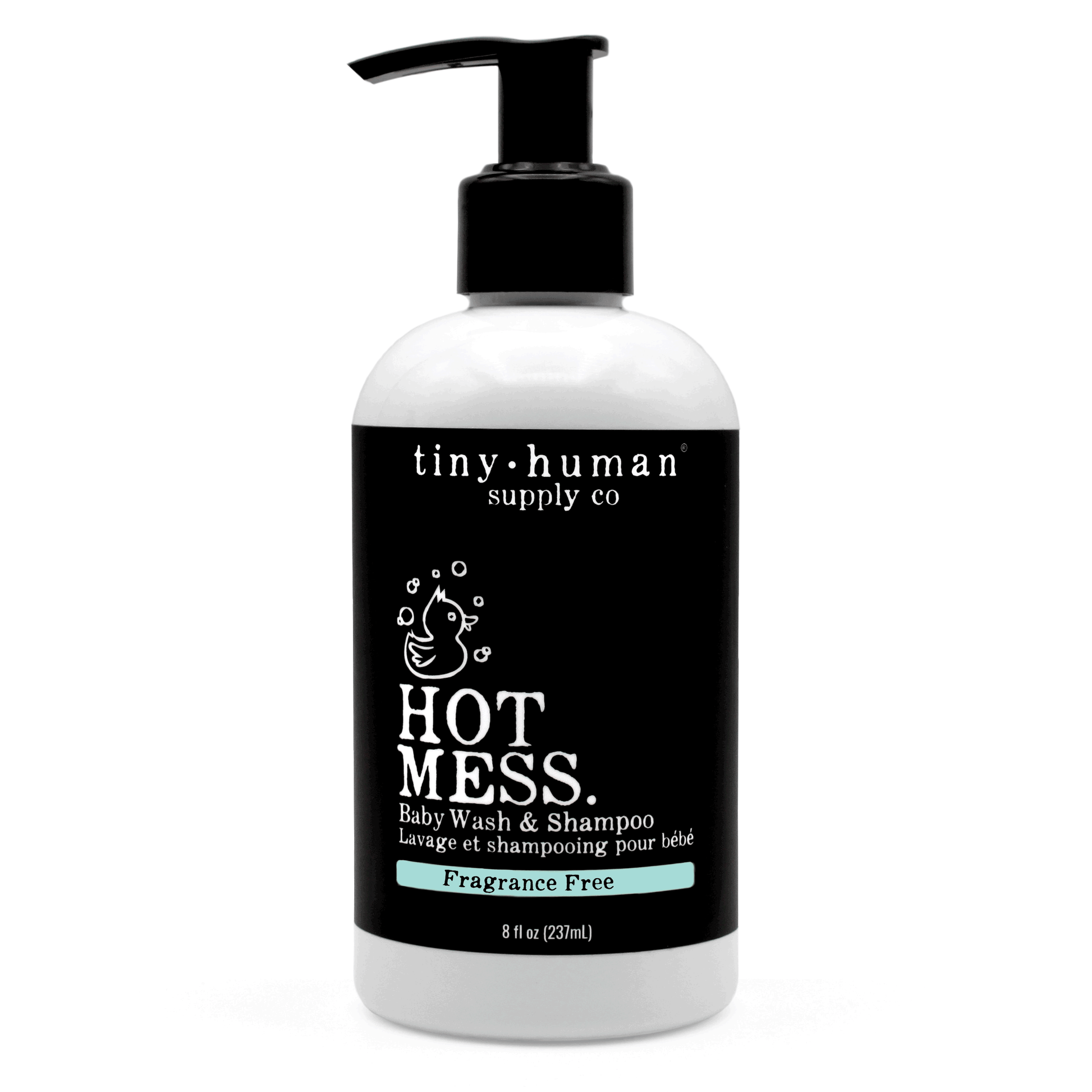 tiny human supply co hot mess baby wash and shampoo in classic baby scent